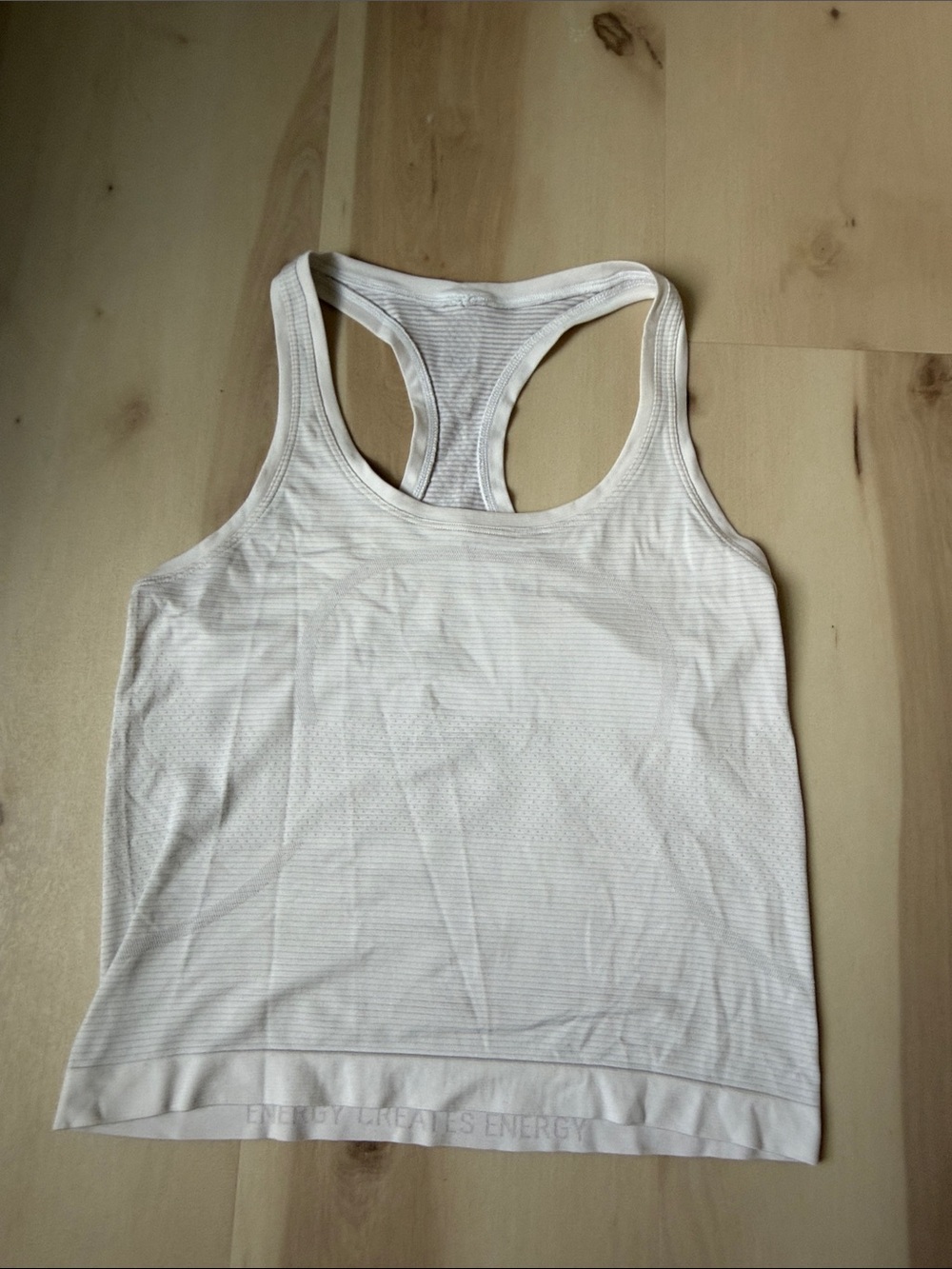 lululemon athletica White Racerback Performance Tank